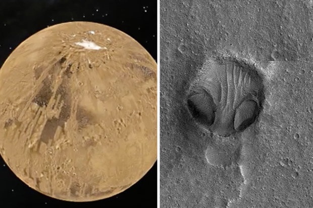 ‘Rostro de alien’ gigante es capturado en fotografía oficial de la NASA generando controvertidas especulaciones (Video)