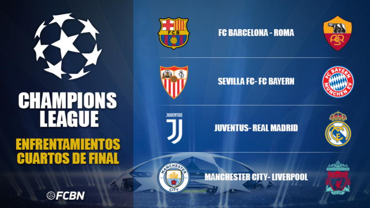 Listos los cruces de la Champions League