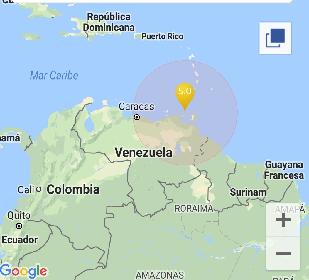 Se reportó temblor al noroeste de Venezuela