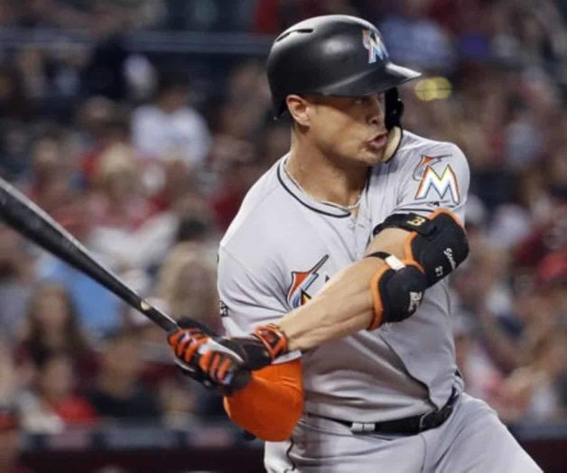 Stanton con el uniforme de los NY Yankees