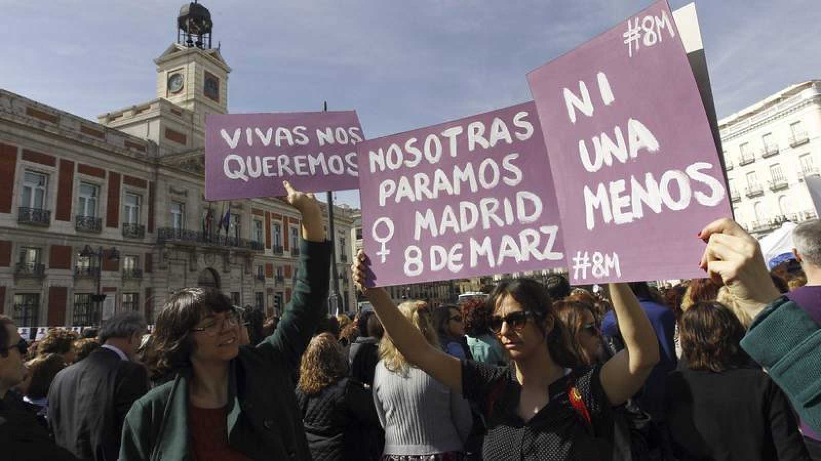 En España e Italia se lleva a cabo la primera huelga general feminista