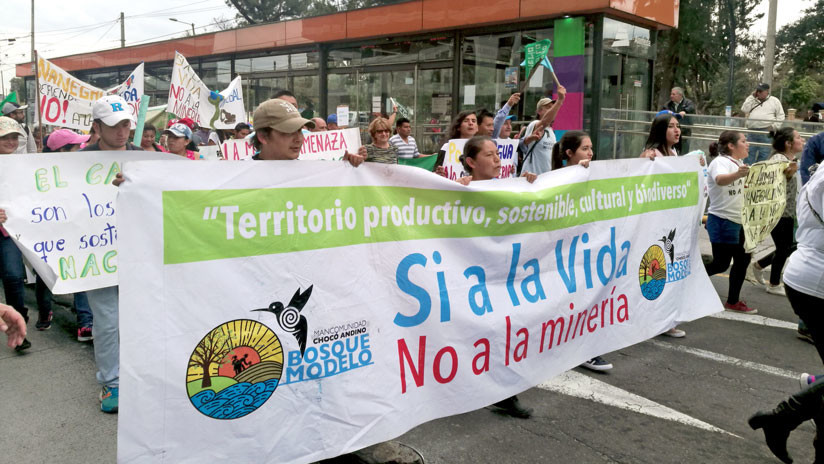 Ecuador: manifestaciones rechazan la minería en el país