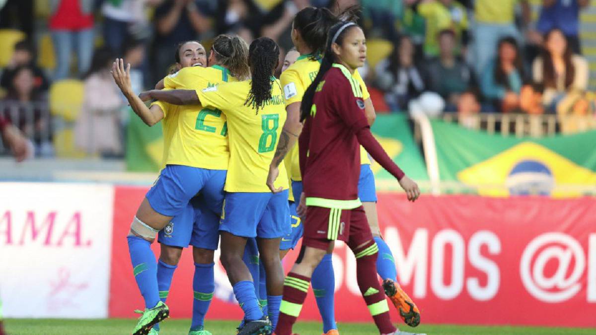 Brasil goleó a Venezuela en la Copa América Femenina