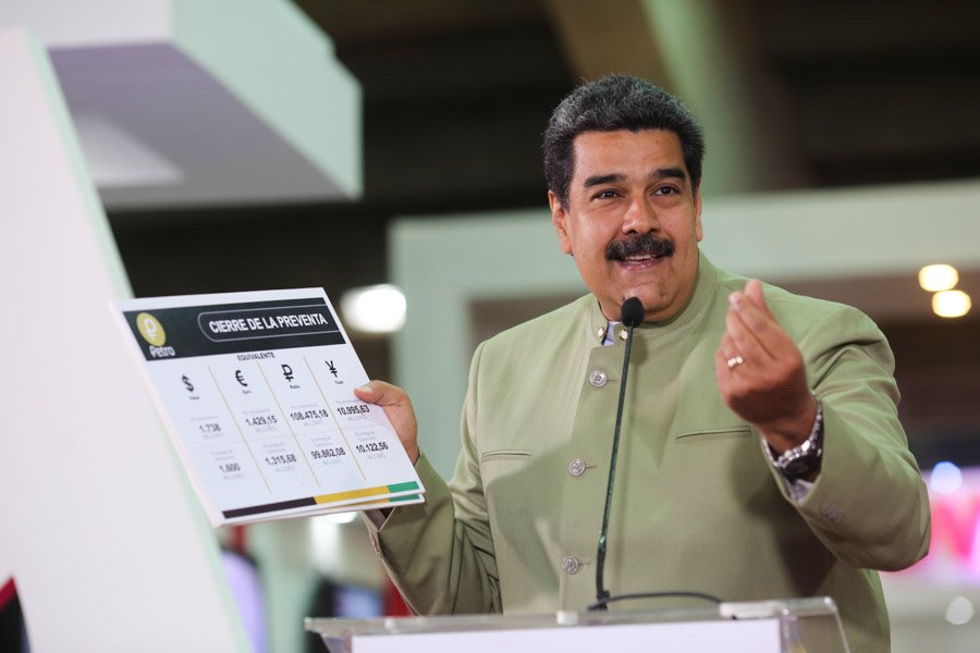 Venezuela coloca 3.338 millones de dólares en petros en etapa de venta directa