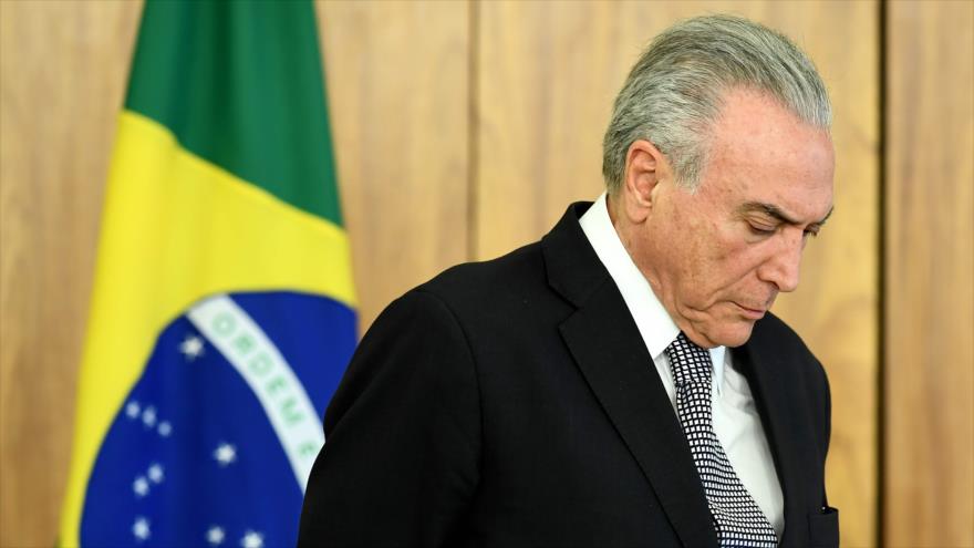 Policía Federal de Brasil introduce solicitud en investigación a Temer por lavado de dinero