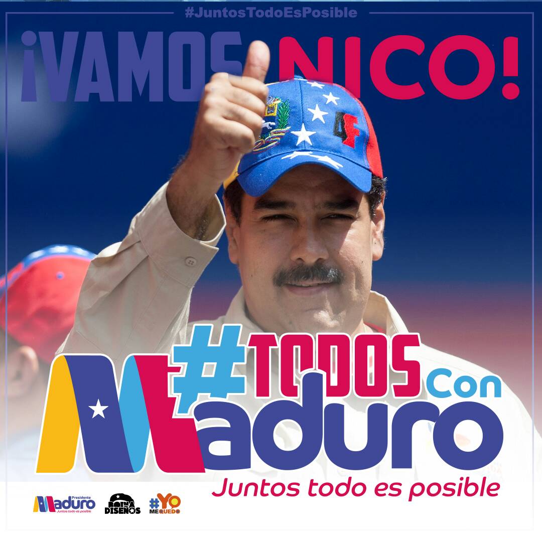 Tuitazo mundial a favor de Maduro inicia campaña electoral