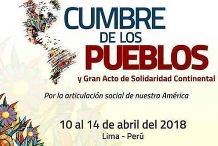 Hoy comienza la Cumbre de los Pueblos en Perú