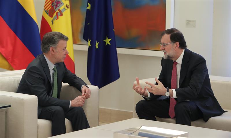 Santos y Rajoy se reunieron para «hablar de Venezuela»
