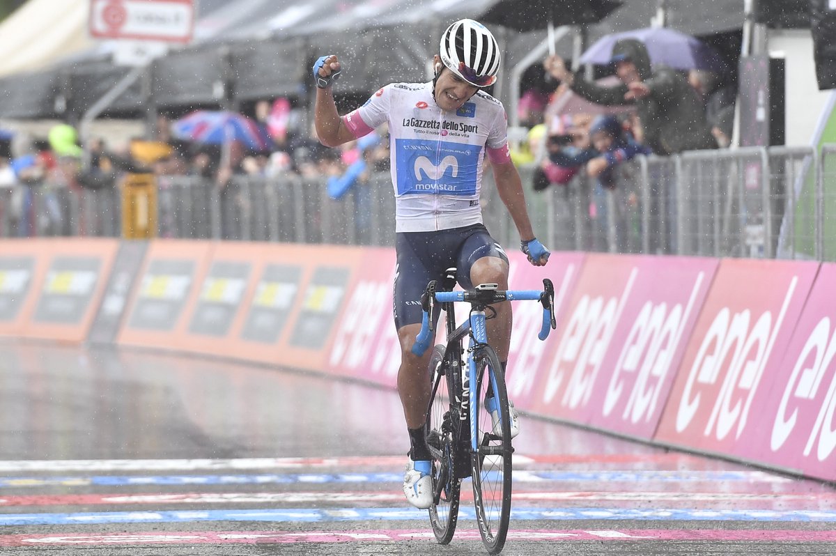Ecuatoriano Richard Carapaz se queda con octava etapa del Giro de Italia
