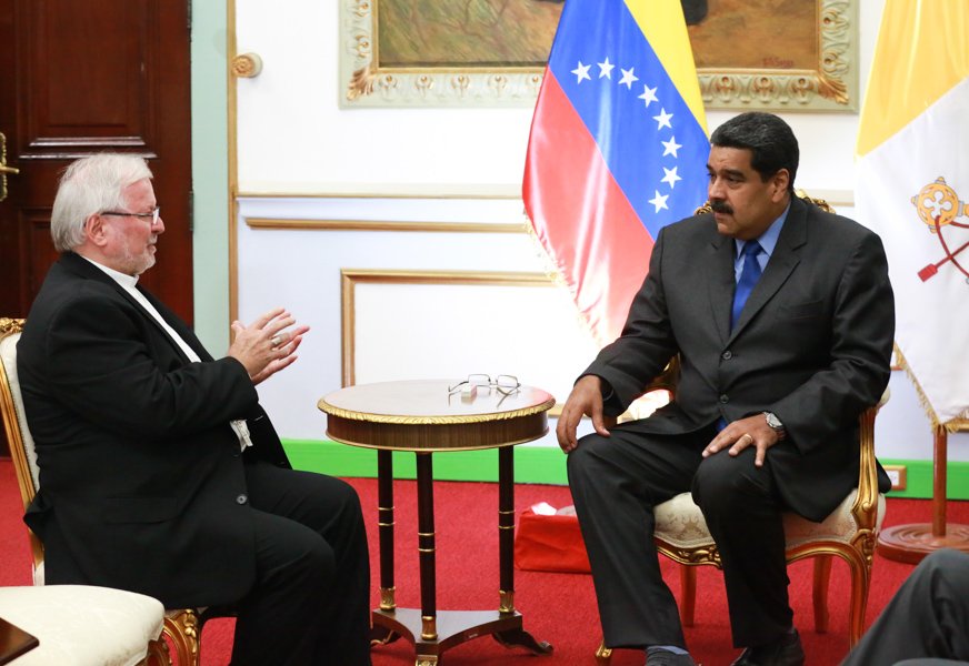 Presidente Maduro se reúne con representante del Vaticano en Venezuela