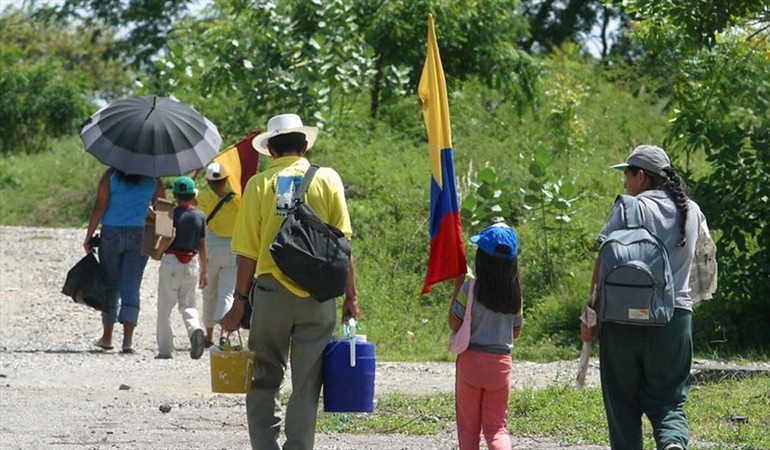 Registran 23 eventos de desplazamientos forzados en Colombia