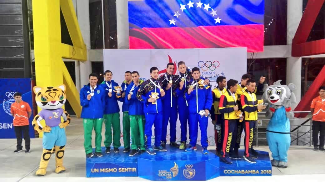 Venezuela conquista el oro en el relevo 4×100 masculino libre de los Suramericanos