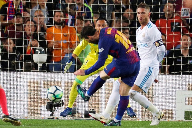 Barcelona y Real Madrid pactan a dos goles en el clásico español