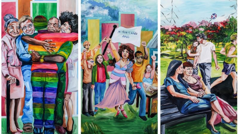 Con mural en Museo de la Resistencia, conmemoran Día Internacional contra la Homofobia, la Transfobia y la Bifobia