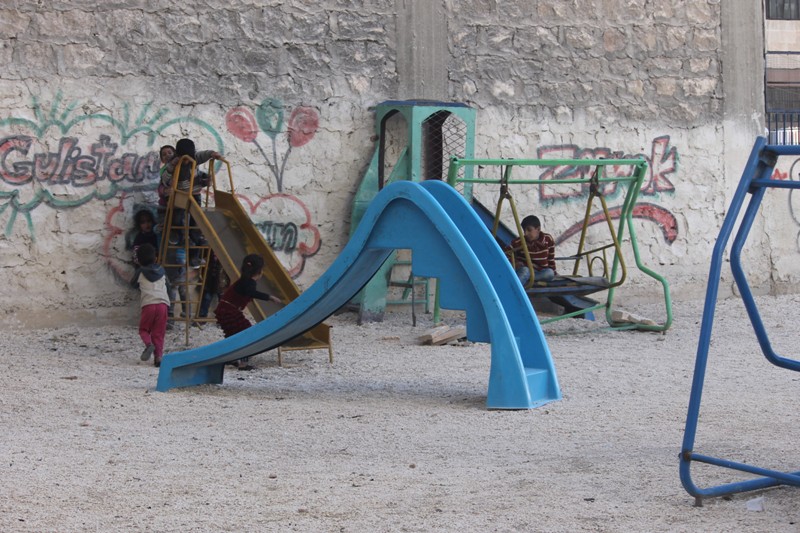 Parque Arin Mirkan, refugio único para la recreación en un área golpeada por la guerra en Siria