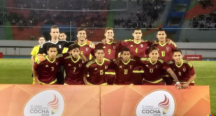 Venezuela goleó 4-1 al anfitrión de los Juegos Suramericanos
