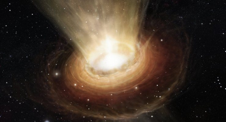 Un agujero negro de rápido crecimiento intriga a los astrónomos