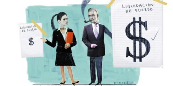 Mujeres reciben un sueldo 12% menor que los hombres en las grandes empresas chilenas