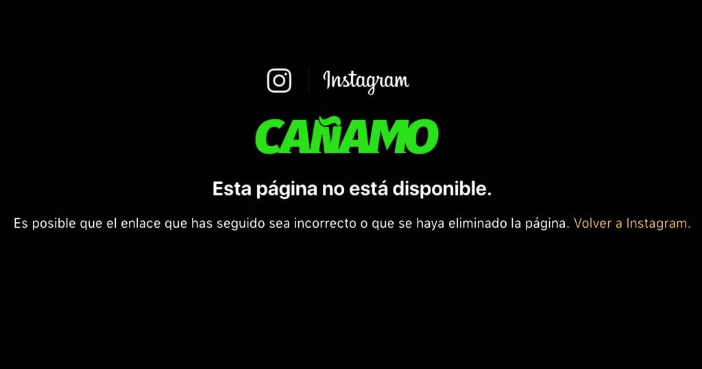 ¿Censura? Revista Cáñamo denuncia el cierre de su cuenta en Instagram