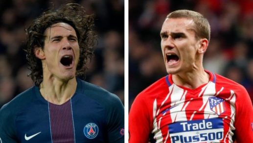 Barcelona pagará cláusula de Griezmann y Cavani sería su reemplazante en el Atlético de Madrid