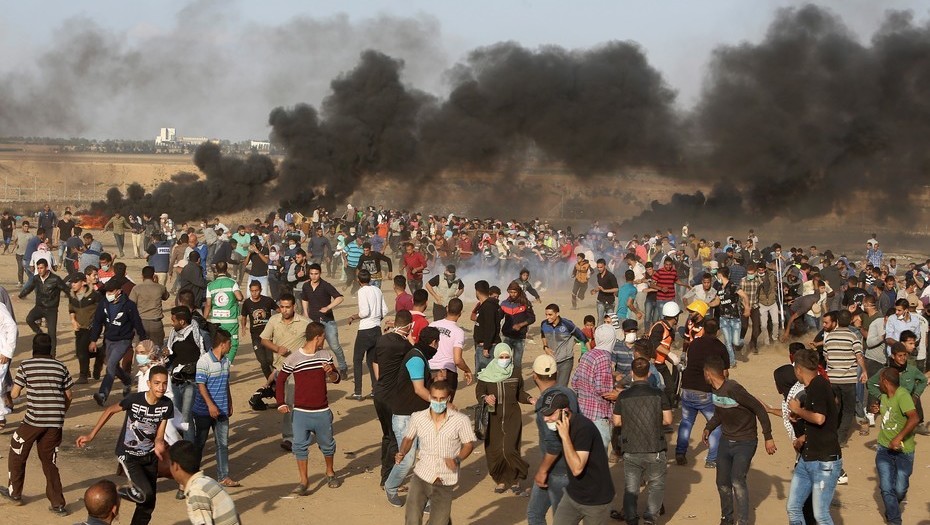 Represión israelí deja 2 muertos y 448 heridos en Franja de Gaza