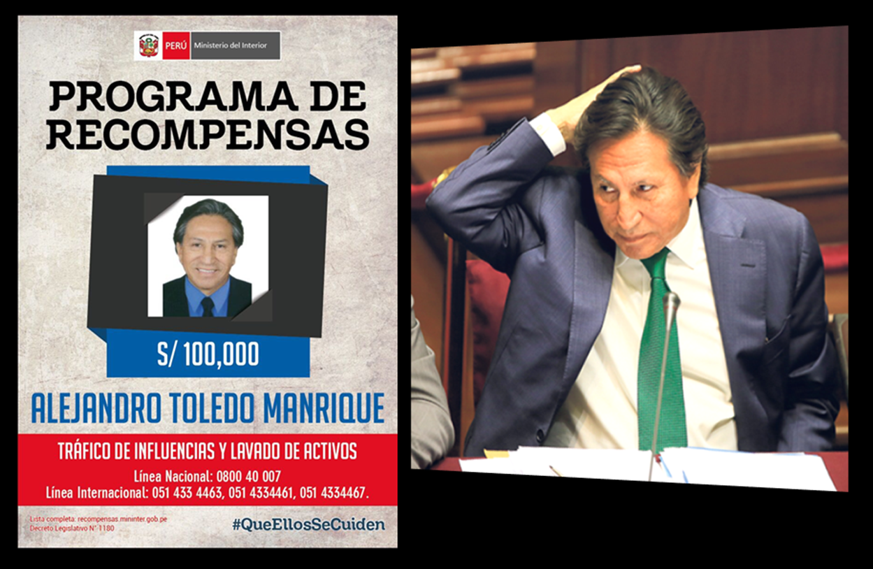 Alejandro Toledo fue pedido en extradición a EE.UU.