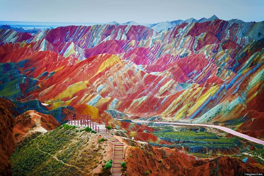 Montañas arcoiris de China, un patrimonio de la humanidad
