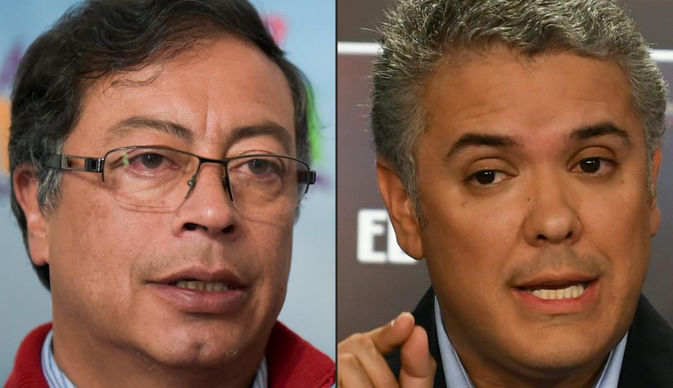 Candidatos presidenciales votan en Colombia