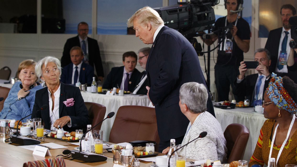 Trump amenaza a sus socios con salirse del G-7