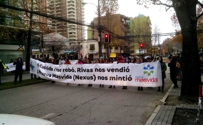 Trabajadores de Isapre Nueva Masvida de Concepción cumplieron 19 días en huelga