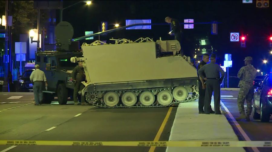Insólito: Tanque robado fue detenido por la policía cerca del Capitolio de EE.UU. (+Video)