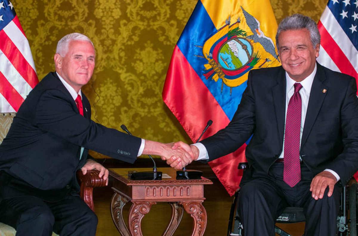 Lo que toleró Lenin Moreno a Mike Pence en torno a Venezuela