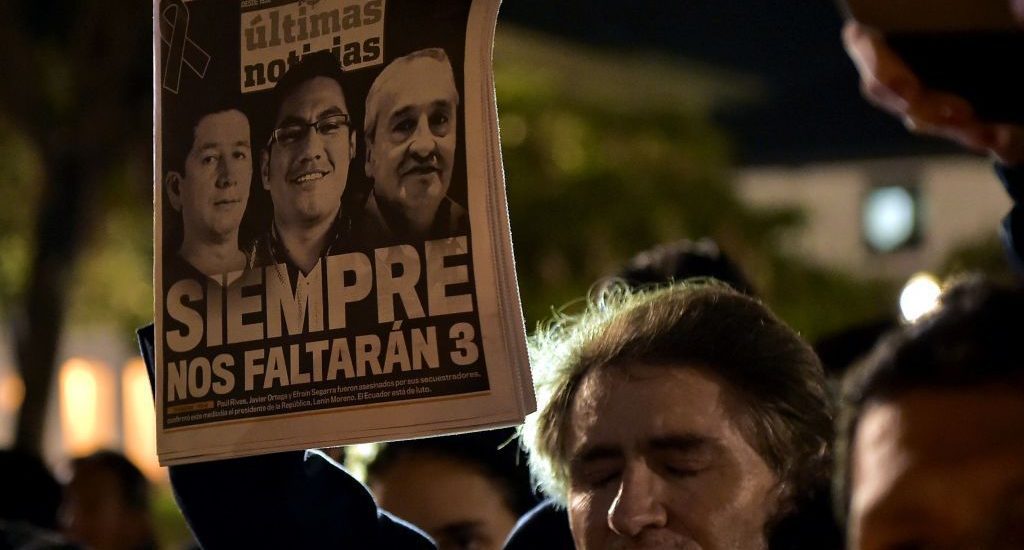 Hallan posibles cadáveres de los periodistas ecuatorianos desaparecidos