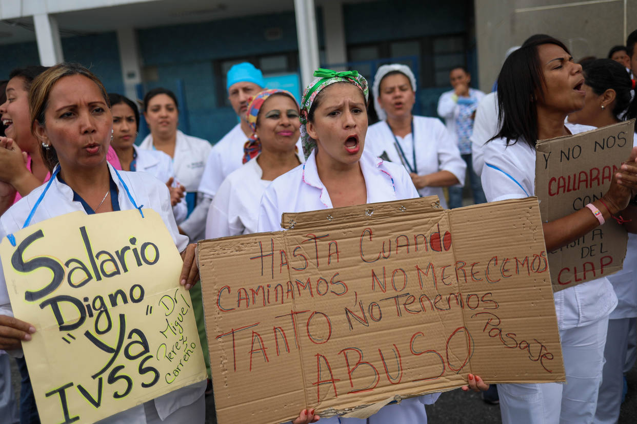 Trabajadores venezolanos de la salud se movilizarán hasta la OPS