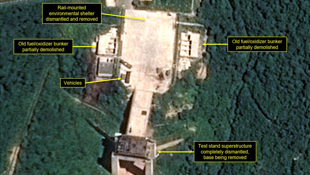 Kim Jong-un destruye base Sohae del programa nuclear en Corea del Norte