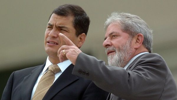 Correa agradece solidaridad de Lula: «Podrán encarcelar nuestros cuerpos, pero no nuestros ideales»