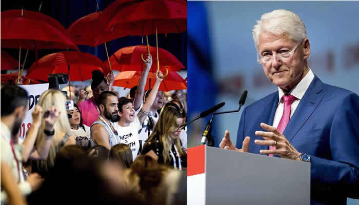 Prostitutas interrumpieron un discurso de Bill Clinton para pedirle ayuda