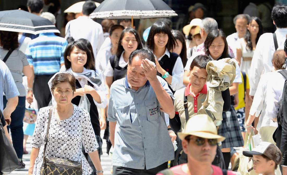 Altas temperaturas dejan varios muertos en Japón