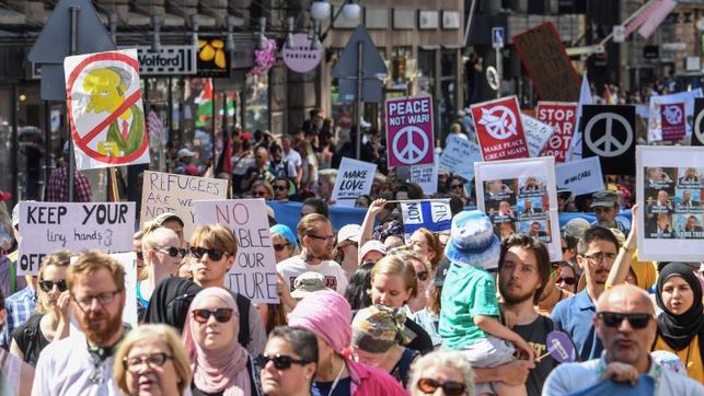 Manifestaciones en Helsinki de cara a la cumbre Tump-Putin transcurren sin incidentes