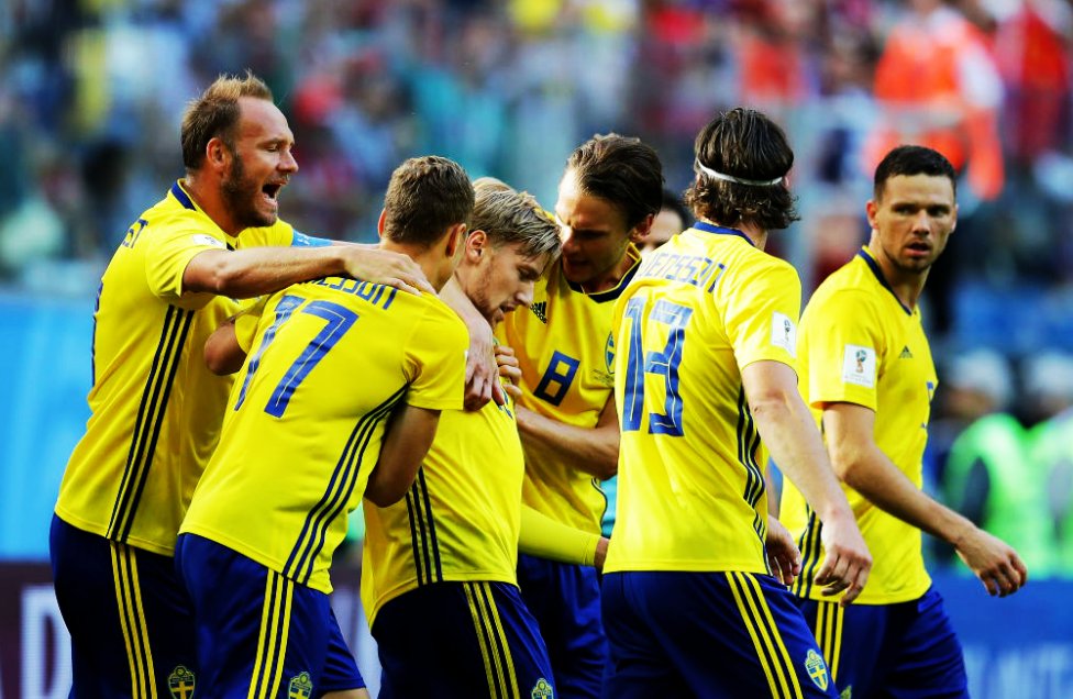 Suecia es el séptimo equipo que clasifica a los Cuartos de Final del Mundial