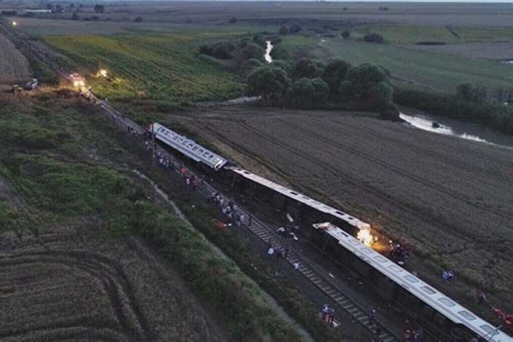 Venezuela envía condolencias a Turquía por accidente ferroviario