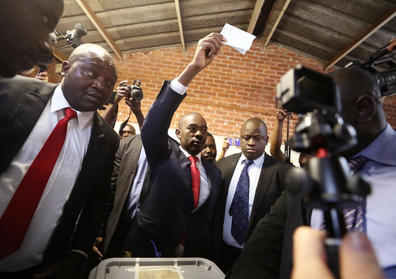 Candidato opositor anuncia su victoria en presidenciales de Zimbabue