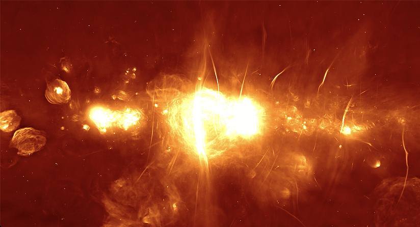 Radiotelescopio sudafricano capta imagen nítida de las entrañas de la galaxia