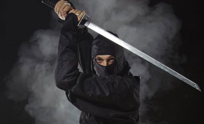Llovieron aspirantes a ninjas en una ciudad japonesa