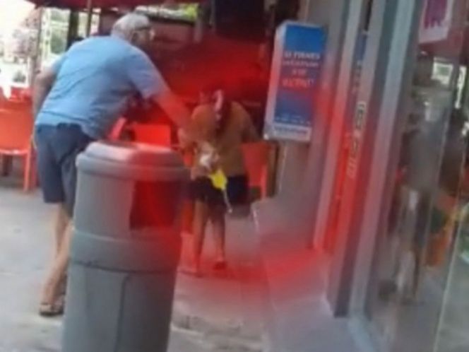 (Video) Un hombre arrojó ácido a una mujer indígena para expulsarla de una zona comercial