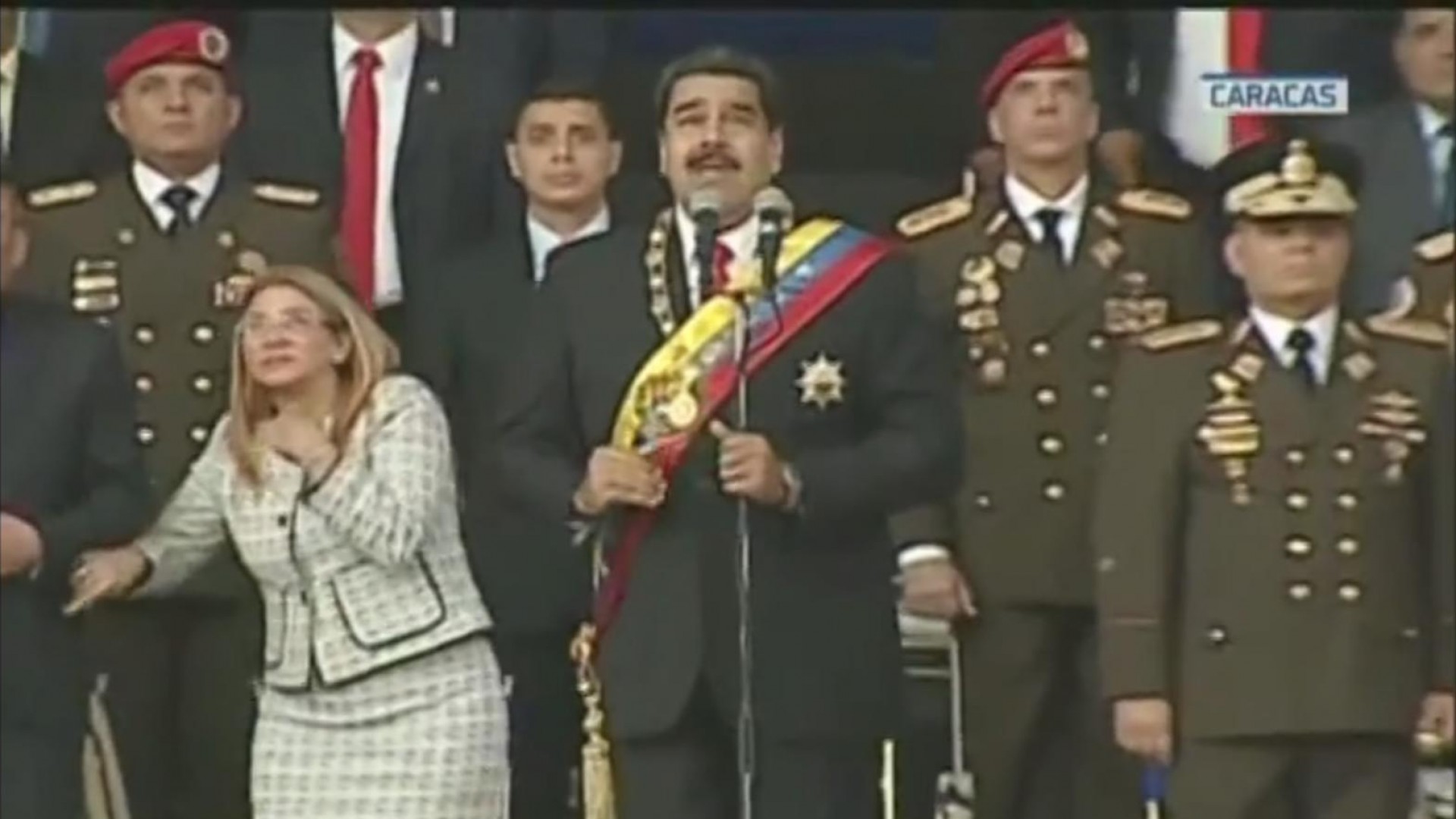 Primera Dama de Venezuela: «Pensé que la tarima presidencial iba a volar»