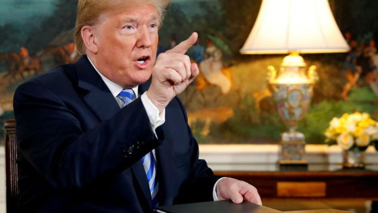 Trump: «El que haga negocios con Irán no los hará con EE. UU.»