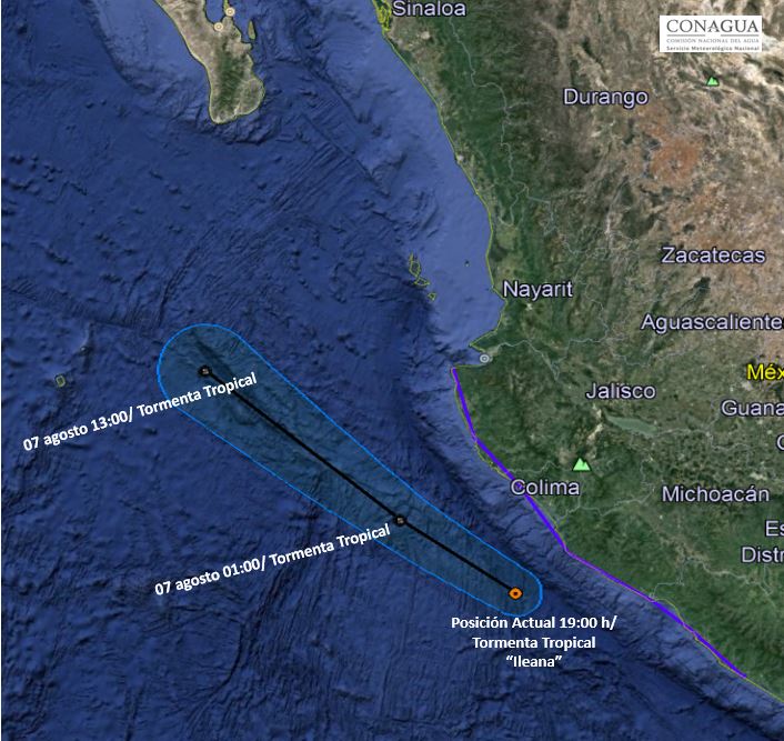 John se convierte en huracán tipo 1 en el océano Pacífico