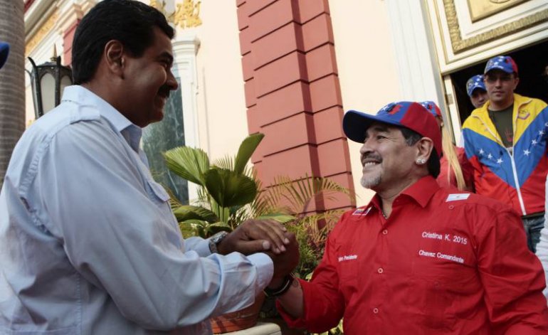 Maradona con Maduro