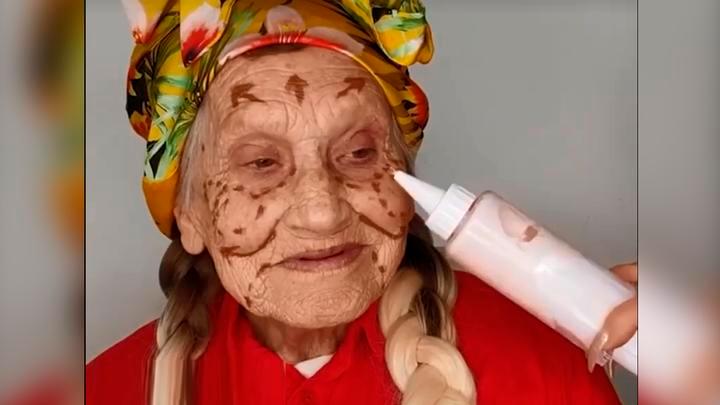 Una abuela rejuvenece gracias a su actitud y un increíble maquillaje (+VIDEO)